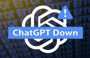 Logo ChatGPT che indica un down del servizio, simbolo di problemi per gli assistenti virtuali.