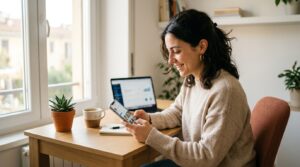 Assistente virtuale che crea contenuti per Instagram sul proprio personal brand